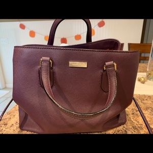 Kate Spade wine color purse.